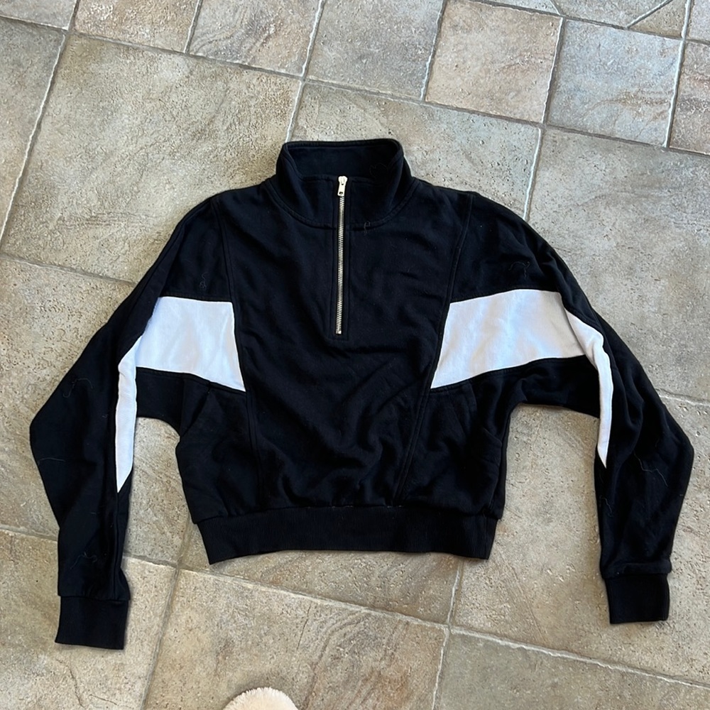 Garage three-quarter zip hoodie